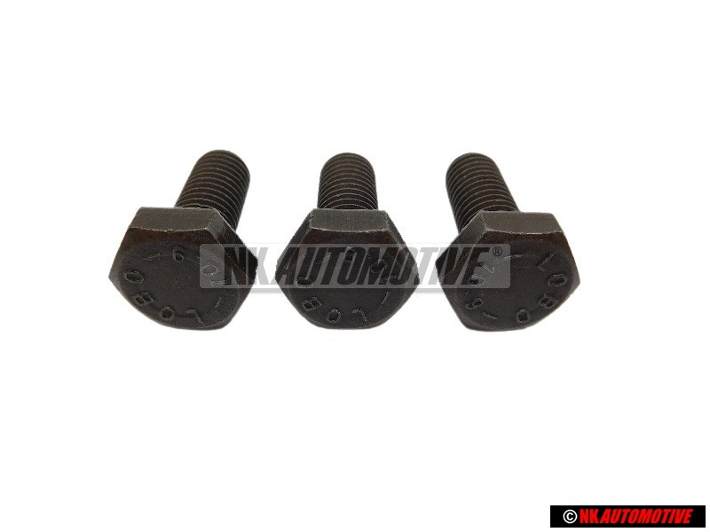 3x Genuine VW Hexagon Bolt - N0102544, N01025414