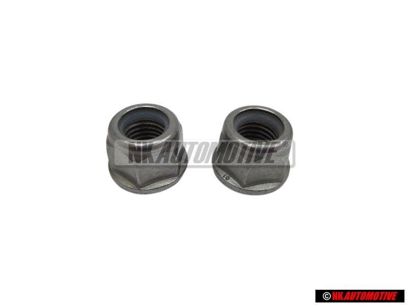 2x Genuine VW Hexagon Nut Self Locking - N90635001