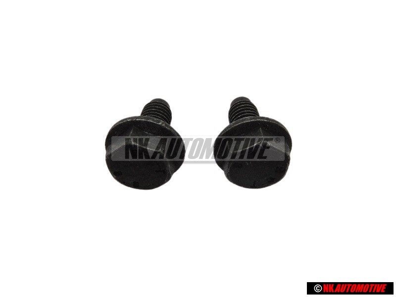 2x Genuine VW Hex Collared Bolt - N 0195382