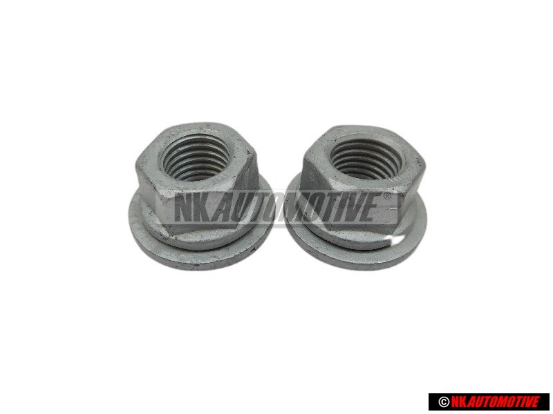 2x Genuine VW Hexagon Collar Nut Self-Locking - N 90323704