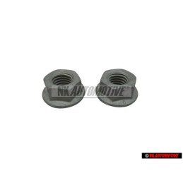 2x Genuine VW Hexagon Collar Nut Self Locking M8 - N 90226404