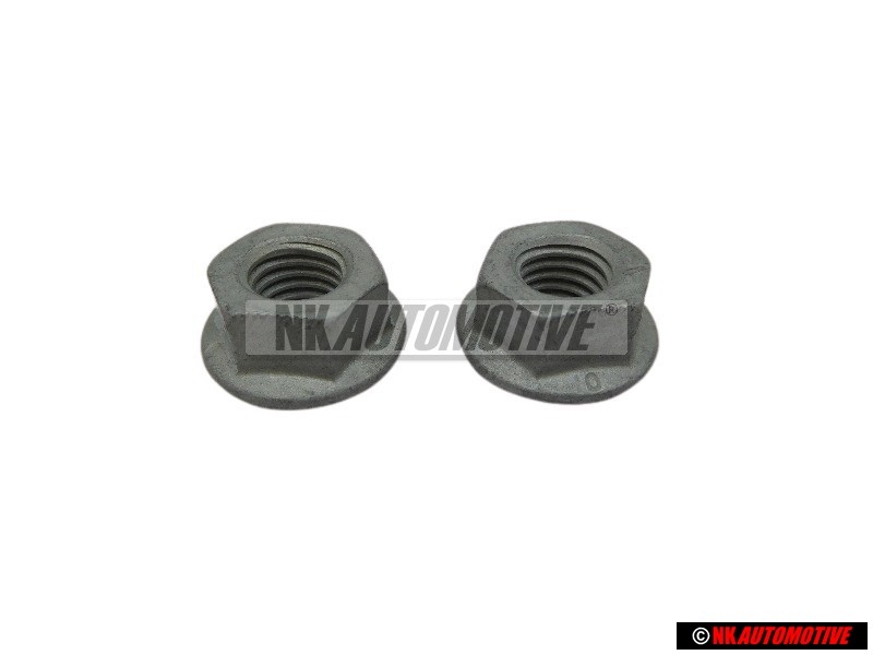 2x Genuine VW Hexagon Collar Nut Self Locking M8 - N 90226404