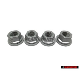 4x Genuine VW Hexagon Collar Nut Self-Locking - N 90323704