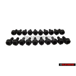 20x Genuine VW Bolt, Hex. Hd. With Shoulder, Self-Locking - N 90592703