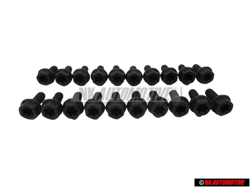 20x Genuine VW Bolt, Hex. Hd. With Shoulder, Self-Locking - N 90592703