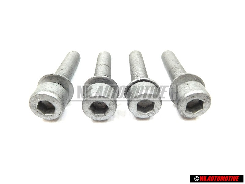 4x Genuine VW Socket Head Bolt With Hexagon Socket Head - N 10022701