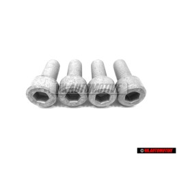 4x Genuine VW Socket Head Hexagon Bolt Self Locking M8x20 - N 01471015