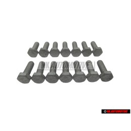 14x Genuine VW Hexagon Bolt - N 01021612