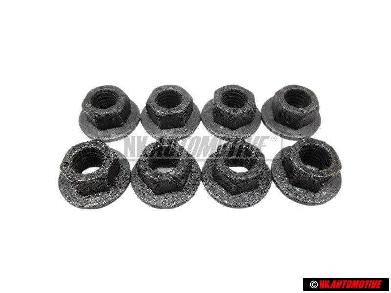 8x Genuine VW Hexagon Collar Nut - N 90175205