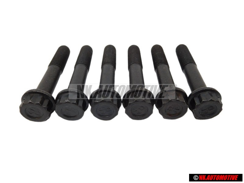 6x Genuine VW 12 Point Head Bolt - N 10013401