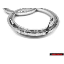 Genuine Audi Rings Front Grill Badge Emblem Chrome - 811853601