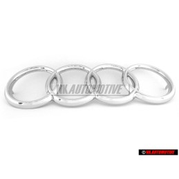 Genuine Audi Rings Front Grill Badge Emblem Chrome - 811853605A