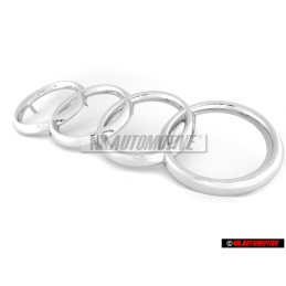 Genuine Audi Rings Front Grill Badge Emblem Chrome - 811853605A