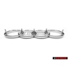 Genuine Audi Rings Front Grill Badge Emblem Chrome - 811853605A