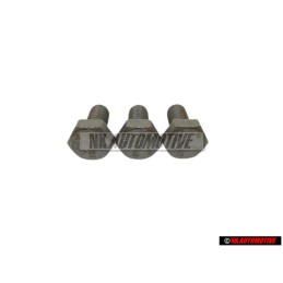 3x Genuine VW Hexagon Bolt M6x12 - N 01021226