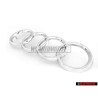 Genuine Audi Rings Front Grill Badge Emblem Chrome - 893853605