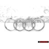 Genuine Audi Rings Front Grill Badge Emblem Chrome - 8L0853605 2ZZ