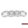Genuine Audi Rings Front Grill Badge Emblem Chrome - 8L0853605 2ZZ