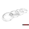 Genuine Audi Rings Front Grill Badge Emblem Chrome - 8L0853605 2ZZ