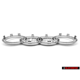 Genuine Audi Rings Front Grill Badge Emblem Chrome - 8L0853605 2ZZ