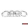 Genuine Audi Rings Front Grill Badge Emblem Chrome - 8N0853605