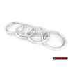 Genuine Audi Rings Front Grill Badge Emblem Chrome - 8N0853605