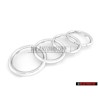 Genuine Audi Rings Front Grill Badge Emblem Chrome - 8N0853605