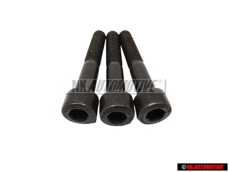 3x Genuine VW Round Head Hexagon Bolt - N 0147513
