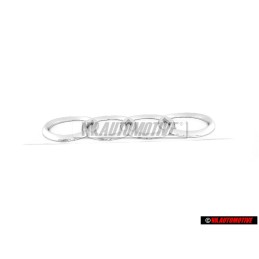 Genuine Audi Rings Rear Boot Badge Emblem Chrome - 8Z0853742 2ZZ