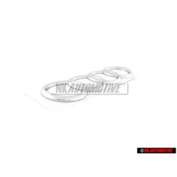 Genuine Audi Rings Rear Boot Badge Emblem Chrome - 8Z0853742 2ZZ