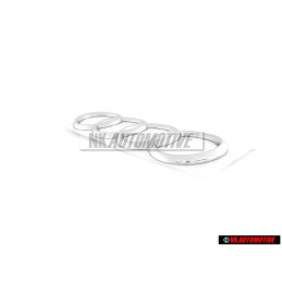 Genuine Audi Rings Rear Boot Badge Emblem Chrome - 8Z0853742 2ZZ