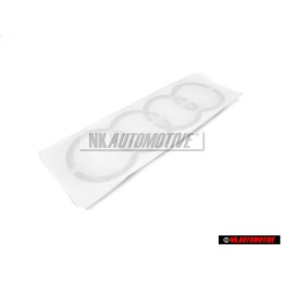 Genuine Audi Rings Rear Boot Badge Emblem Chrome - 8Z0853742 2ZZ