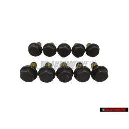 10x Genuine VW Hex Collared Bolt - N 90328502