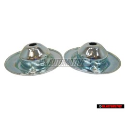 2x Genuine VW G60 Front Suspension Upper Spring Disc - 357412341