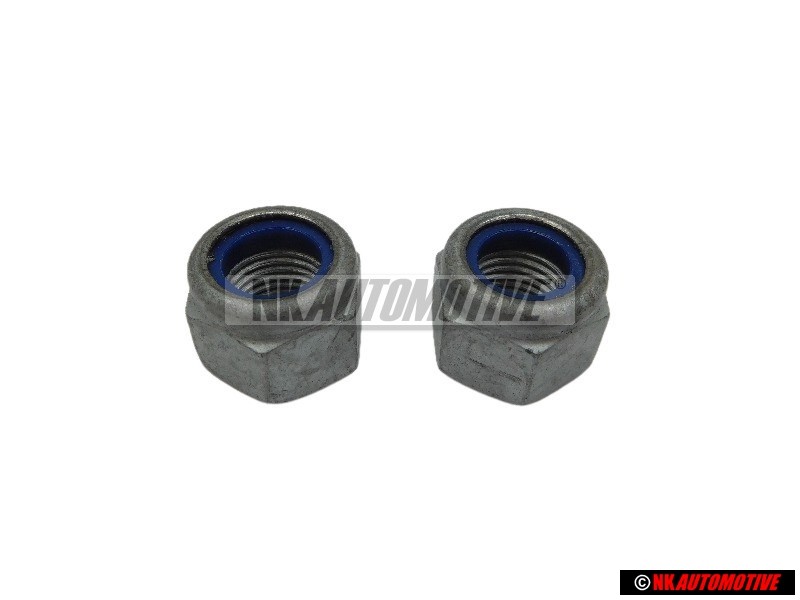 2x Genuine VW Suspension Strut Upper Hexagon Nut Self Locking - N 10535201