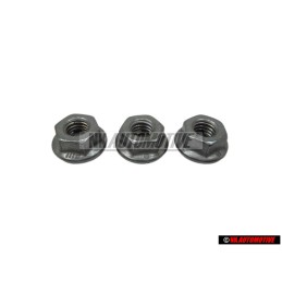 3x Genuine VW Hexagon Collar Nut - N 90215805