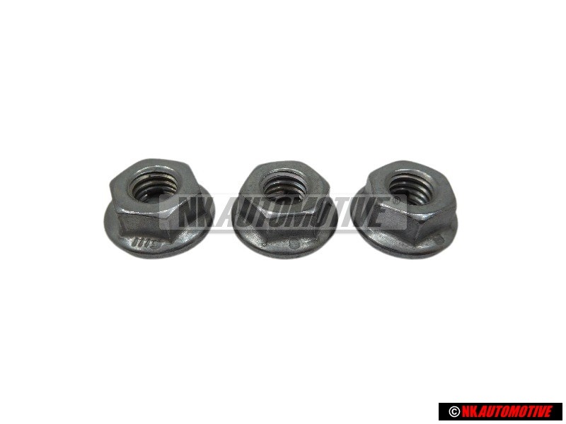 3x Genuine VW Hexagon Collar Nut - N 90215805
