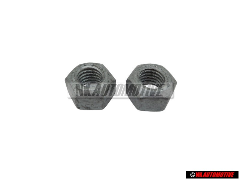 2x Genuine VW Hexagon Nut, Self-Locking - N 10209005