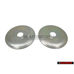 2x Genuine VW Rear Suspension Upper Mount Nut Cup Washer - 191512337