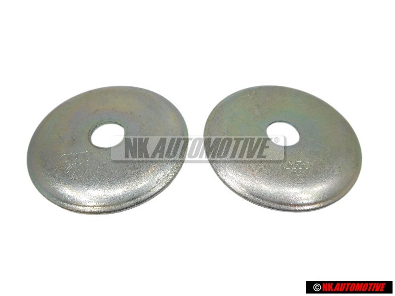 2x Genuine VW Rear Suspension Upper Mount Nut Cup Washer - 191512337