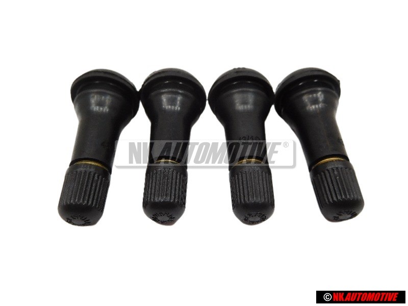 4x Genuine VW Wheel Rubber Valve Stem - 311601361