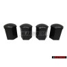 4x Genuine VW Anti Theft Wheel Bolt Cover Lug Nut Cap Black - 535601173C