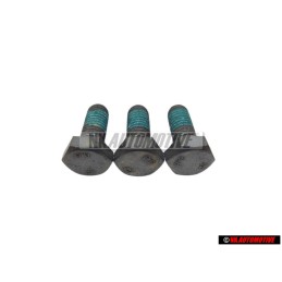 3x Genuine VW Hexagon Head Bolt Self Locking M8x20 - N 01024041