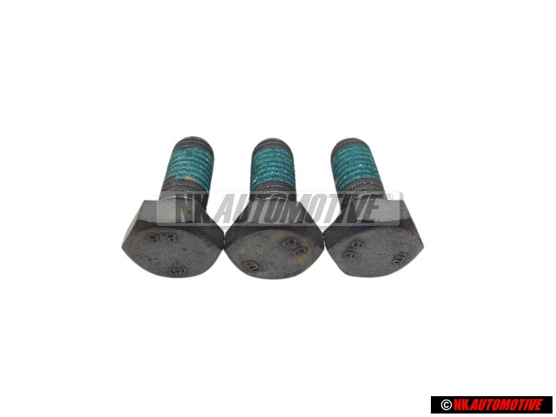 3x Genuine VW Hexagon Head Bolt Self Locking M8x20 - N 01024041