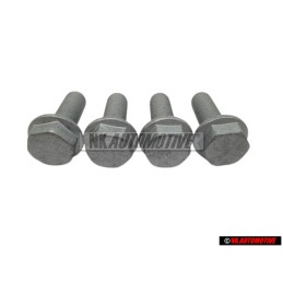 4x Genuine VW Front Brake Caliper Carrier Self Locking Bolt - N 90708504