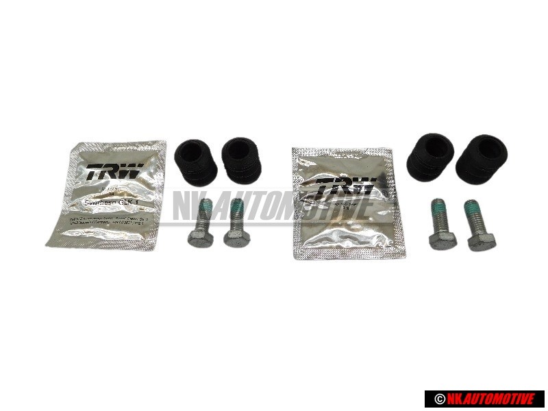 2x Genuine VW Front Brake Caliper Guide Pins Pretective Sleeve Set - 8E0698470B