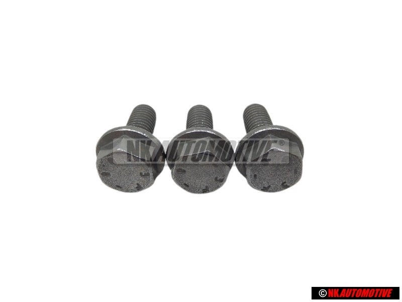 3x Genuine VW Hex Collared Bolt - N 10155906