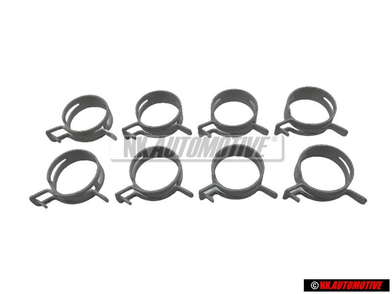 8x Genuine VW Spring Band Clamp - N 0164101