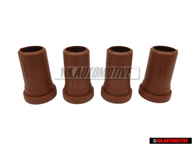 4x Genuine VW Insert For Injector Sleeve 1.8 2.0 - 035133554