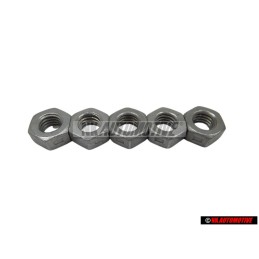 5x Genuine VW "Hexagon Nut, Self-Locking" - N 90074401